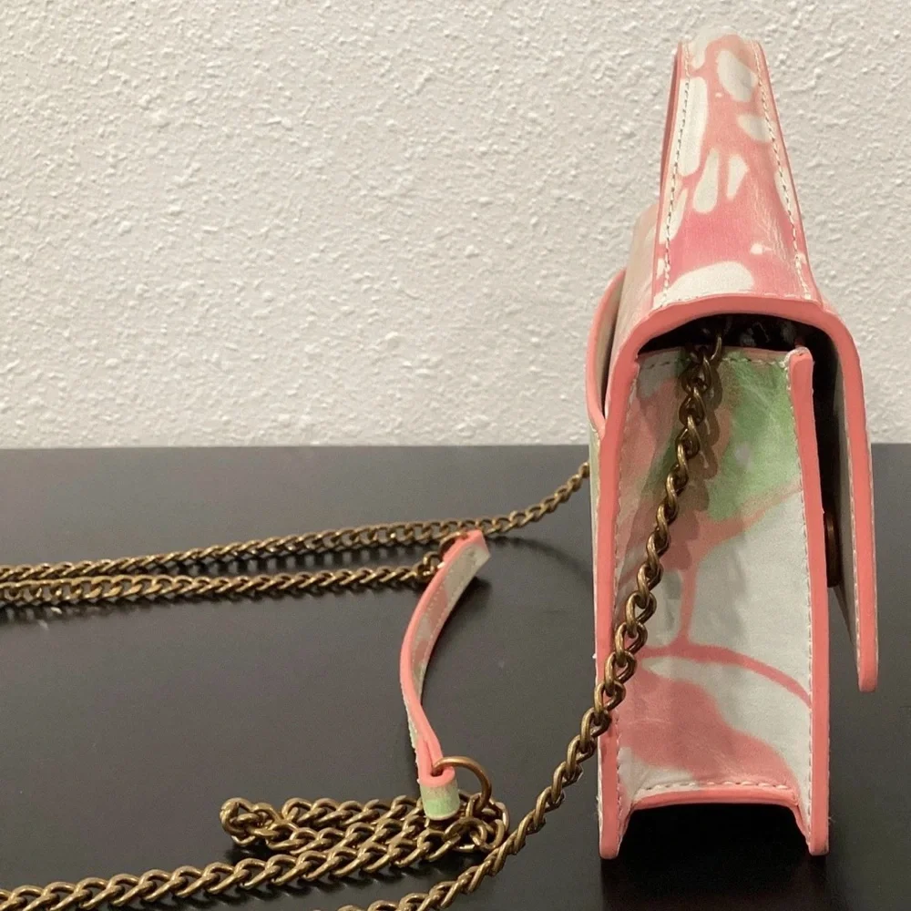 Kurt Geiger London Bond Top Handle Pink and Green Women's Bag NWT - Picture 6 of 12